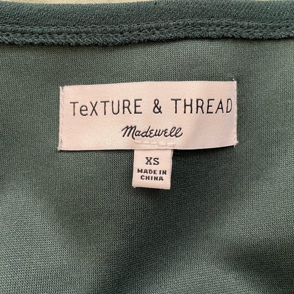 Madewell Crepe Wrap Top in Forest Green - Picture 8 of 8
